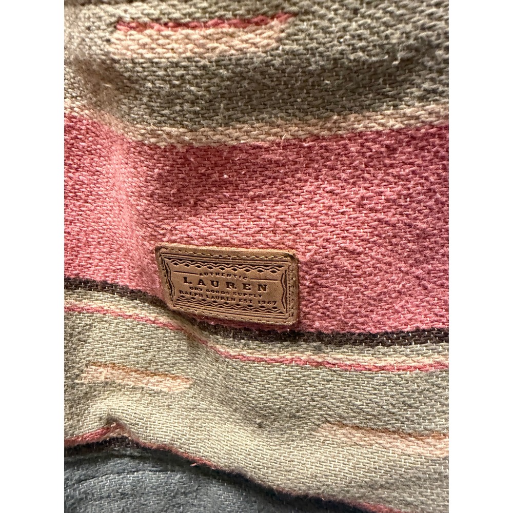 Vintage Lauren Ralph Lauren Southwestern Blanket Jacket 2x Aztec - Picture 7 of 8